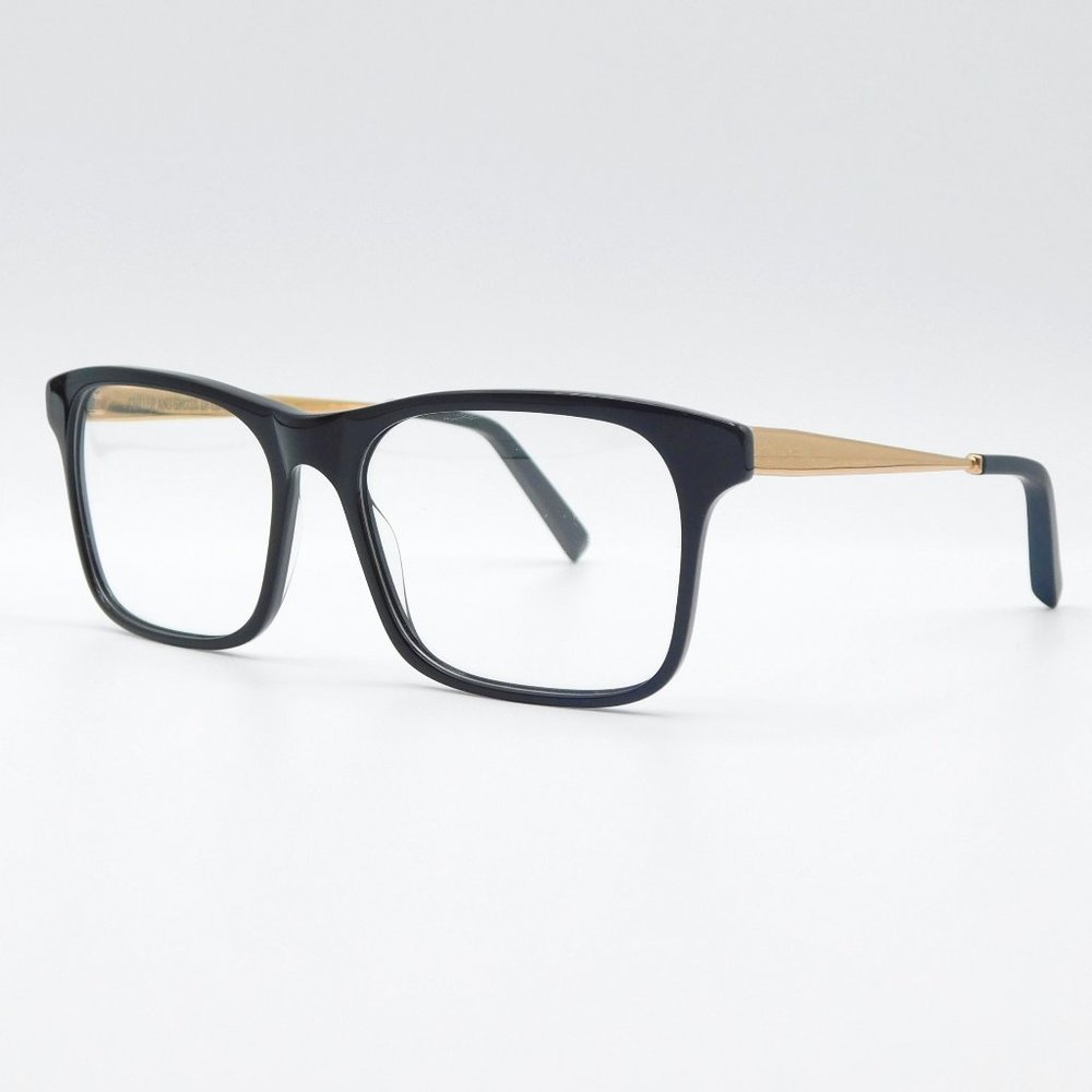 NEW CUTLER AND GROSS OF LONDON CGOP1175 BLACK GOLD SQUARE UNISEX EYEGLAS… - Picture 5 of 11